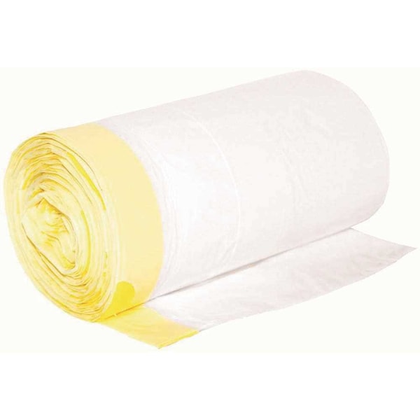 12 Gal. 0.8 mil 24 in. x 28 in. White Low-Density Trash Bags, 400PK